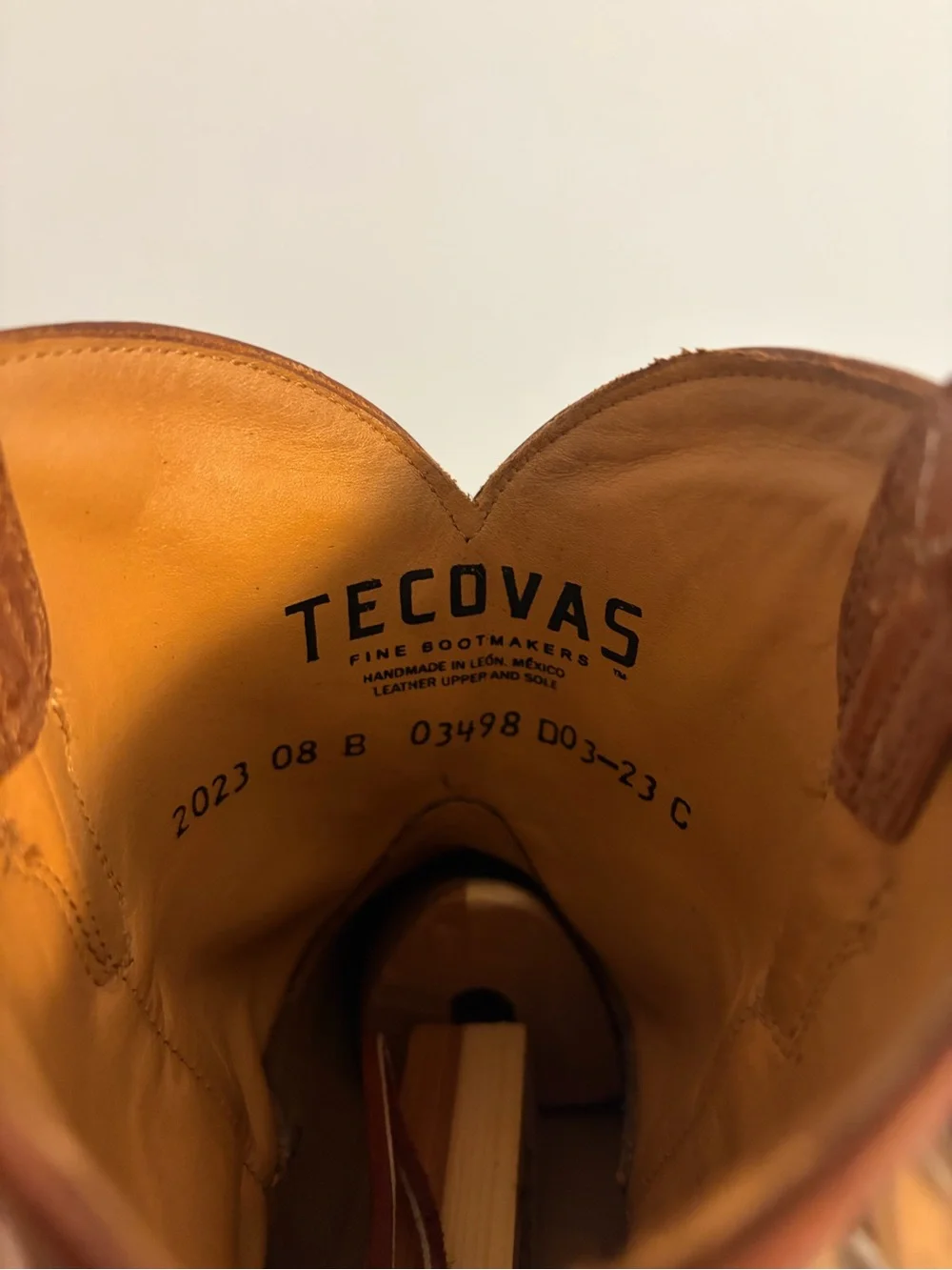 Tecovas Brown Leather Cowboy Ankle Boots
